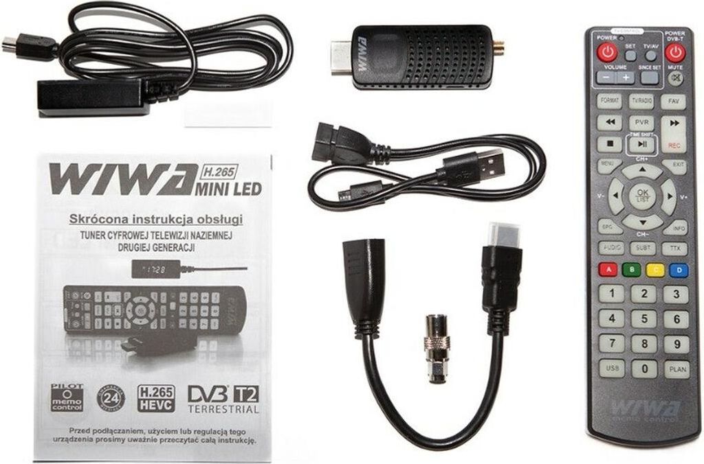 Sintonizador LED MINI DVB-T/T2 compatible con H.265 Imagen del producto 