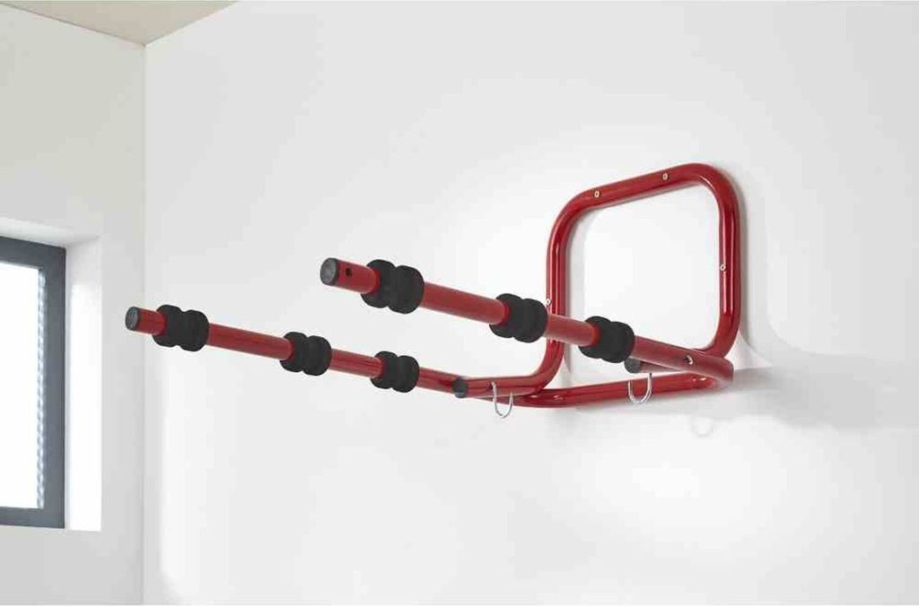 Mottez B053Q3RA Support mural pour 3 vélos, 750x440x300mm, Image du produit 