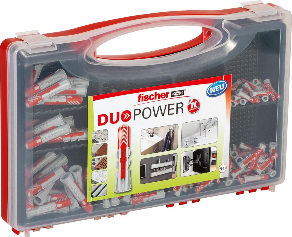 Hmoždinky Fischer DuoPower - Redbox 280 ks Obrázek produktu 