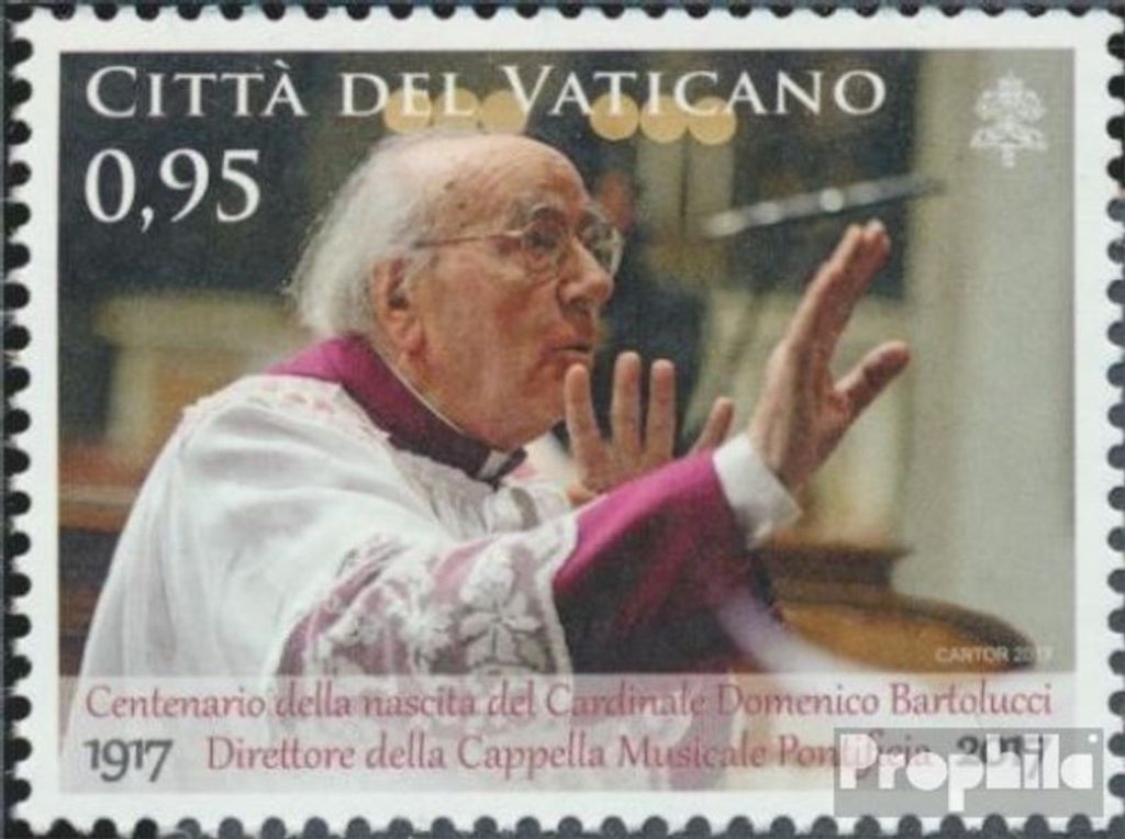 Briefmarken Vatikanstadt 2017 Mi 1898 (kompl.Ausg.) postfrisch Domenico Bartolucci