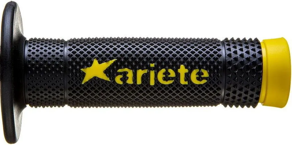 Poignées antidérapantes Ariete Vulcan jaunes en élastomère souple