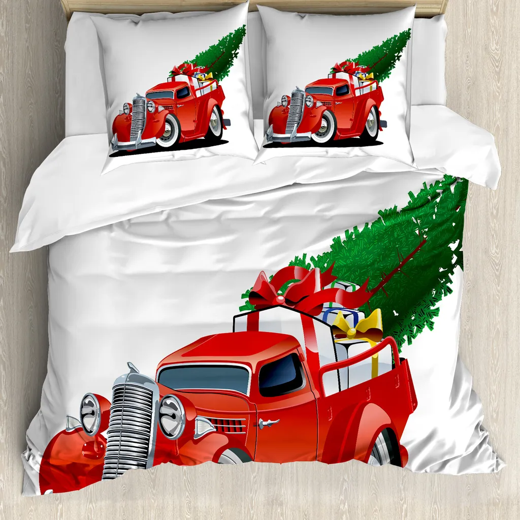 Copripiumino Rosso Natale 200x200 ABAKUHAUS | Emozioni d'Inverno
