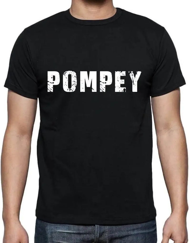 Herren Grafik T-Shirt Pompey Öko-Verantwortlich Vintage Jahrgang Kurzarm Lustige Druck Geburtstag Geschenk Mann