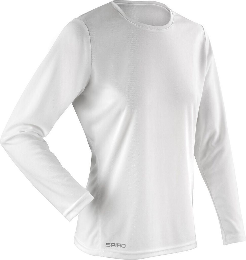Spiro - T-Shirt für Damen Langärmlig PC5926 (34 DE) (Weiß)