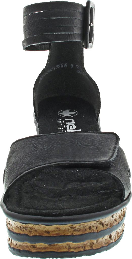 Rieker Damen Keilsandalette schwarz Produktbild 64