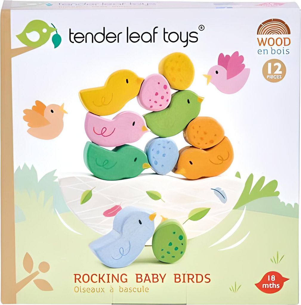 Tender Leaf Toys Rocking Baby Birds, 1,5 Jahr(e), Holz, Produktbild 