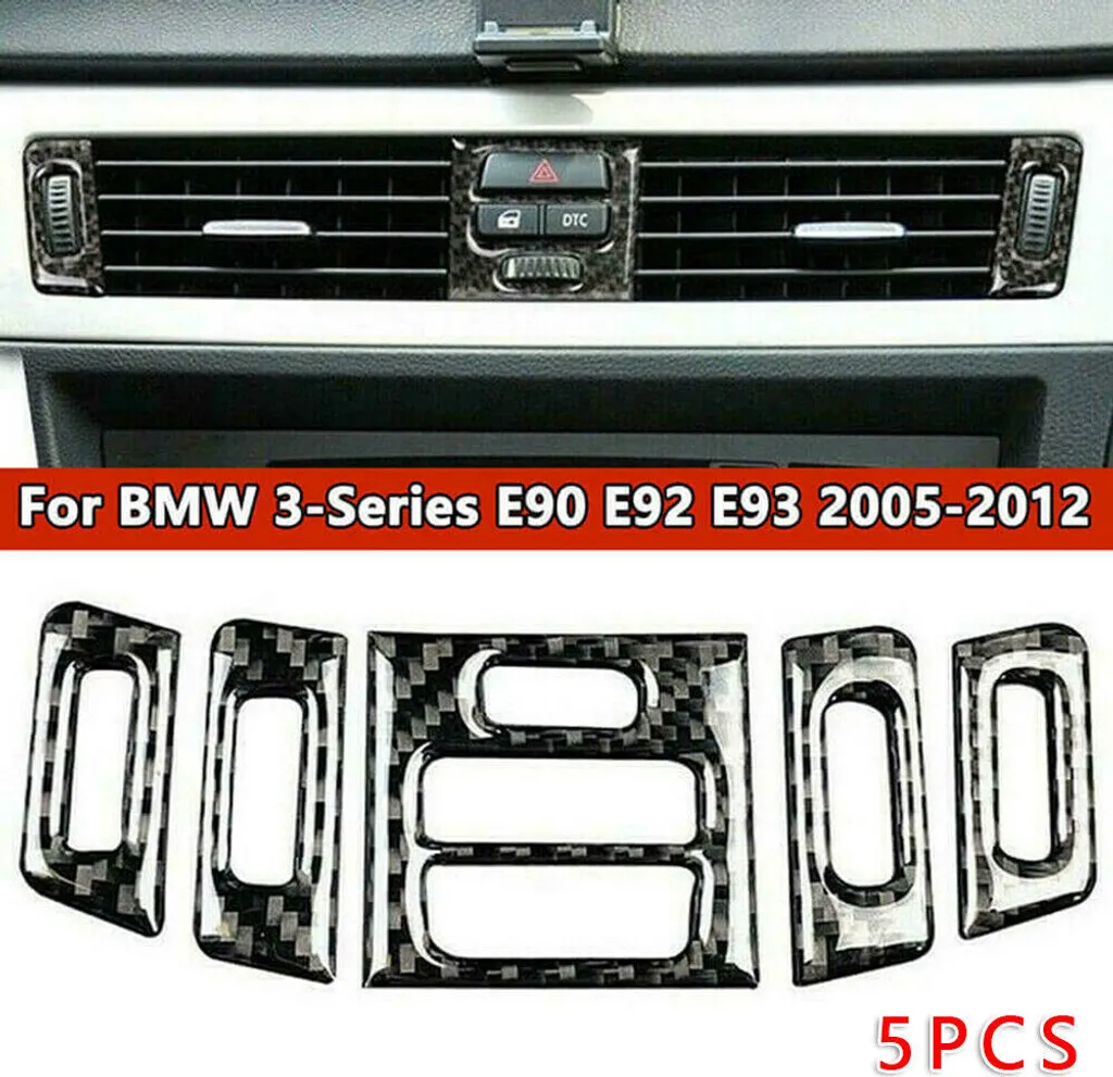 Finiture Bocchette Carbonio BMW E90 E92 E93 (2005-2012) 5 Pezzi