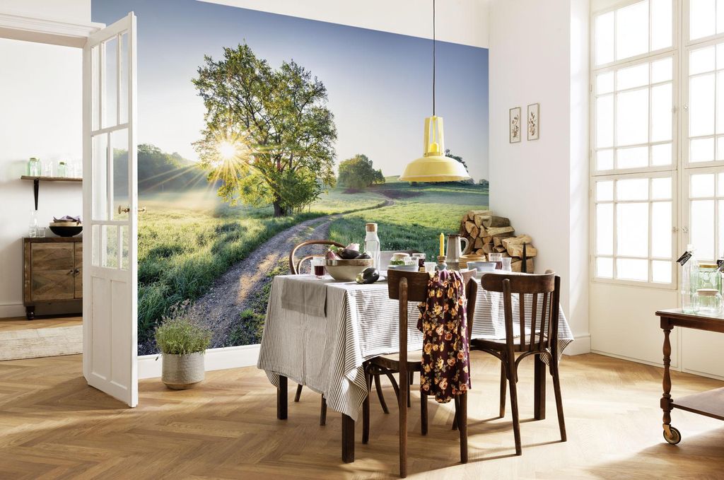 Komar Fototapete - Meadow Trail - Größe: 368 x 254 cm (Breite x Höhe)