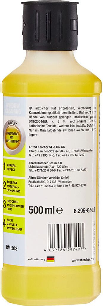Koncentrovaný čistič okien Kärcher RM 503, 500 ml Obrázok produktu 6
