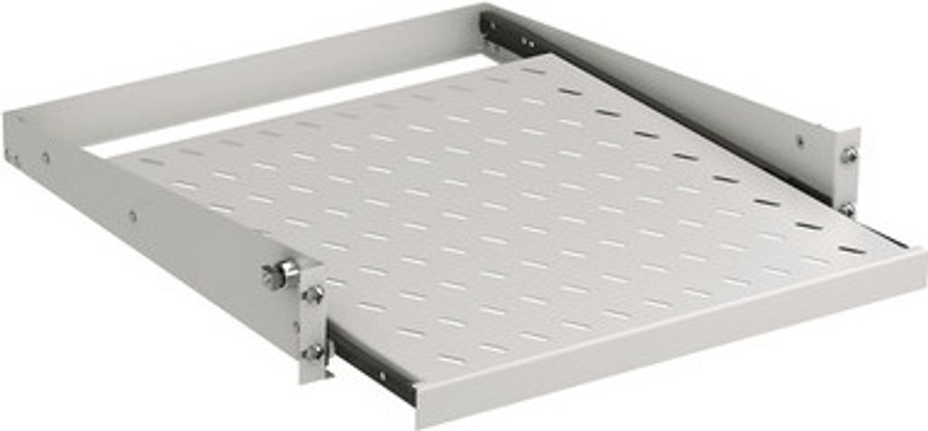 EFB-Elektronik 48,30cm (19") 2HE Fachboden ausziehbar, T=555 mm, Frontbefestigung, 20 kg, RAL9005 Hersteller: EFB Elektronik (691667TS.2C)
