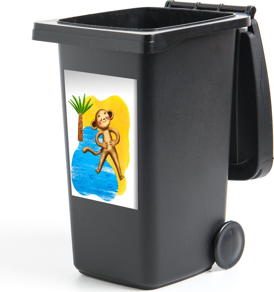 MuchoWow - Mültonnen-sticker - Sticker - Aufkleber für die Mülltonne