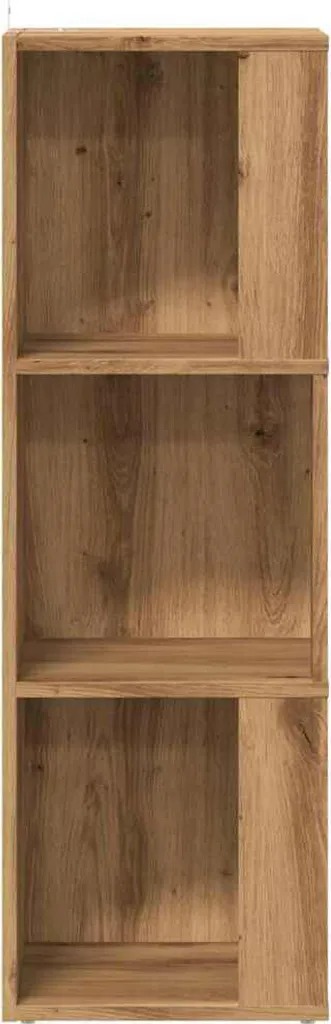 Mobile Angolare 33x33x100 cm Rovere | Scaffale Moderno Truciolato - 4