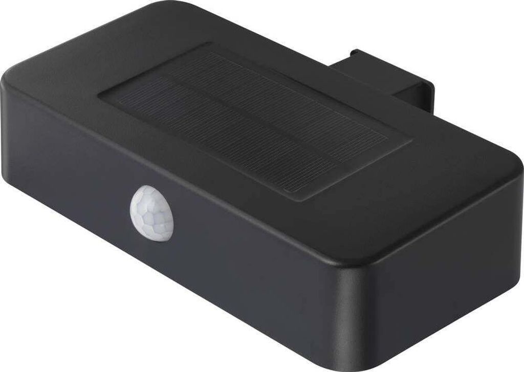 Sygonix SY-4677502 Solar-Außenwandleuchte mit Bewegungsmelder SMD LED 1 W Schwarz