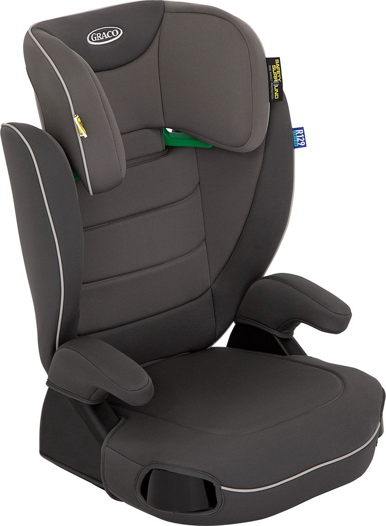 Graco Logico L i-Size R 129, Kindersitz ca. 3,5 bis 12 Jahre (100 bis 150 cm), höhenverstellbare Armlehnen, waschbare Sitzbezüge, Installation...