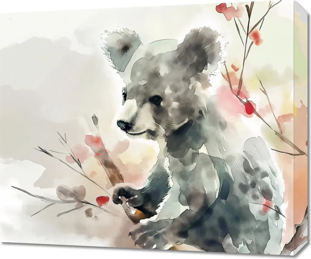 Quadro Koala Acquerello 60x50 - Must-Have Wall Art per Casa Tua