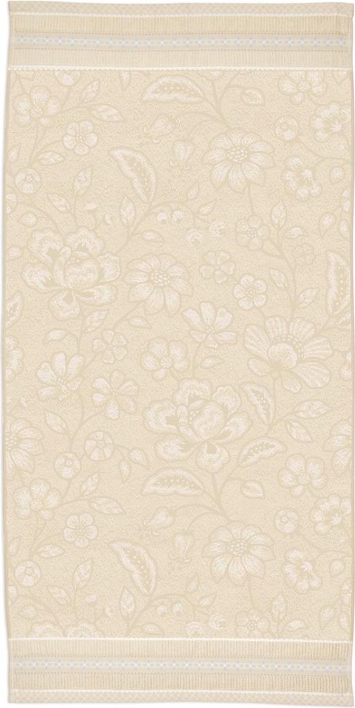 Pip Studio Duschtuch Jasmin Jacquard Farbe Sand Größe Produktbild 