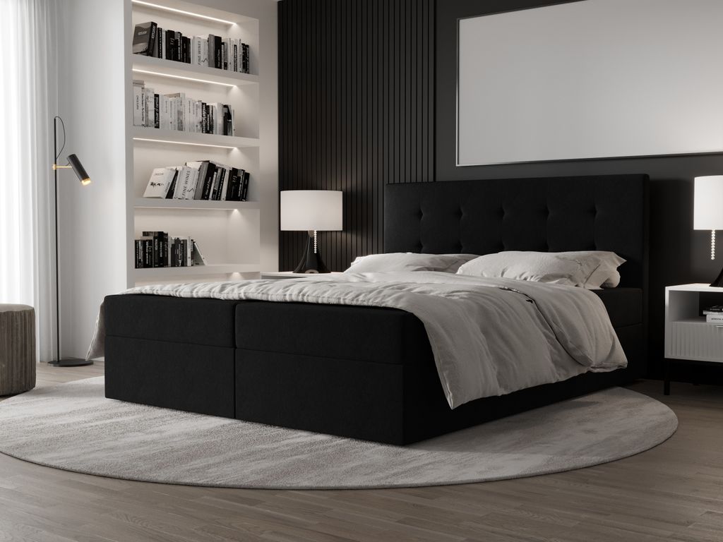 AX LIVING Boxspringbett 180x200 mit Bettkasten Dahlina Produktbild 
