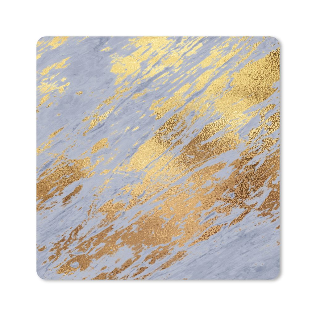 MuchoWow® Mauspad Mousepad Marmor - Gold - Muster 30x30 cm Produktbild 