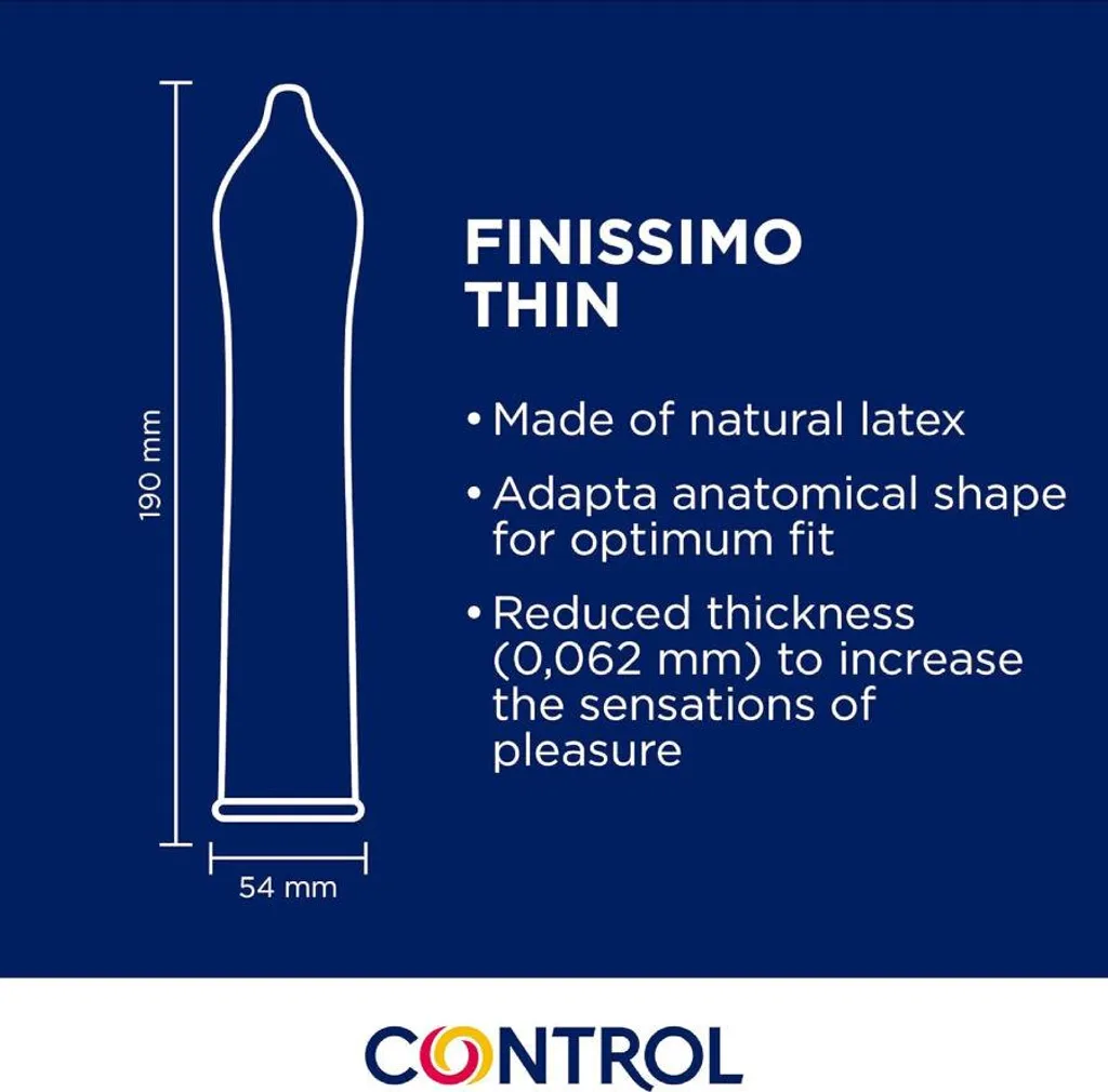 Control Adapta Senso 144 Unità - Scorta Risparmio Profilattici Sottili - 3