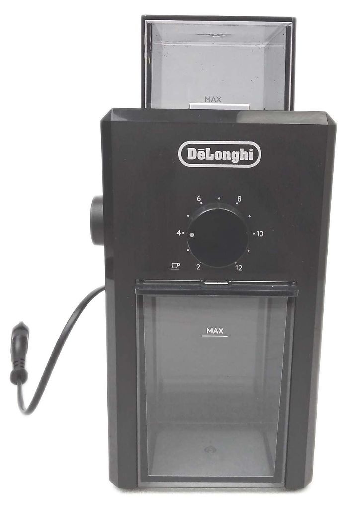 De'Longhi KG79 Moulin à Café Électrique – Broyeur à Meules Réglable 16 Niveaux, 120 G, Noir – Café Toujours Frais !