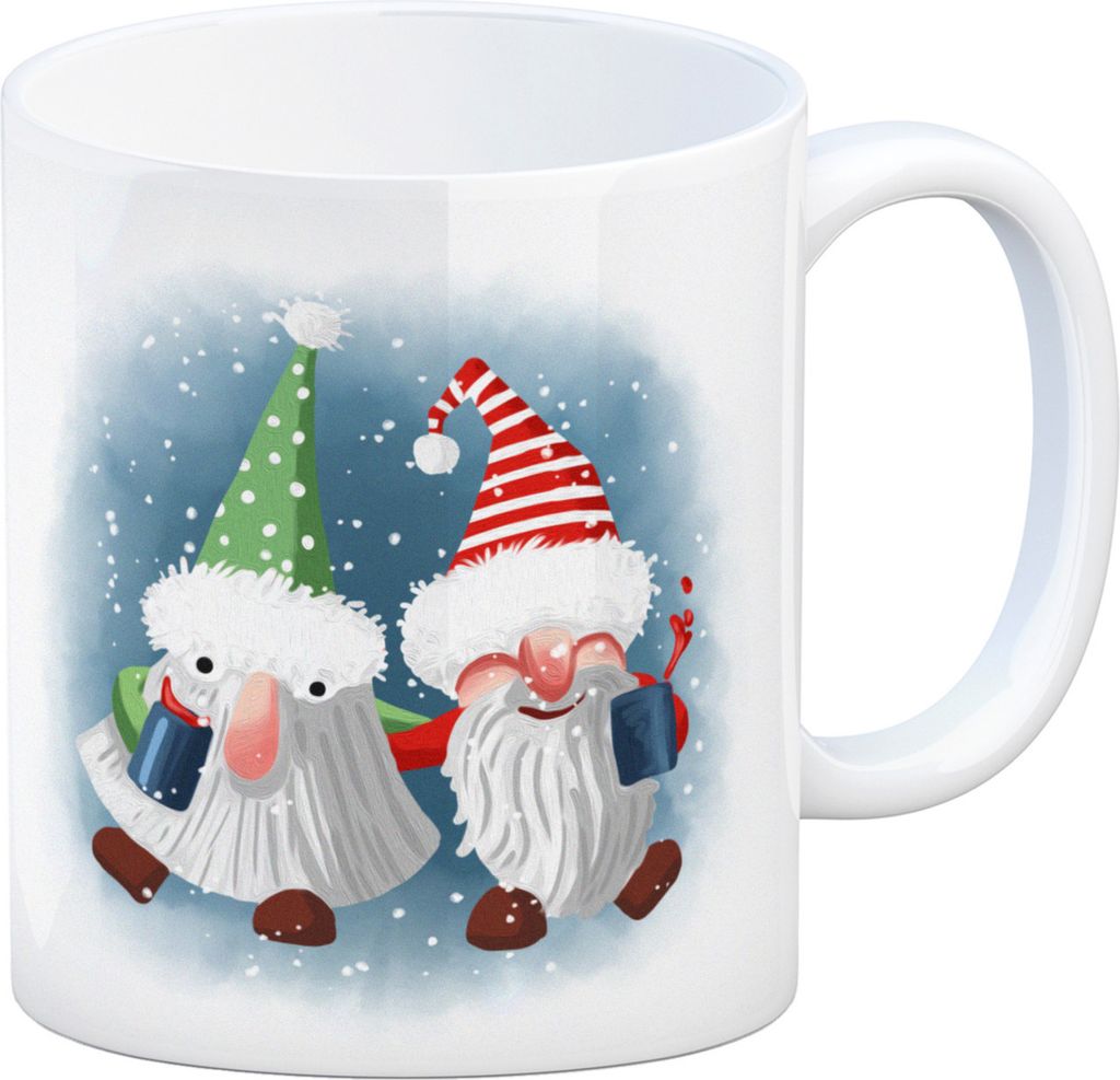 Betrunkene Wichtel Weihnachten Kaffeebecher