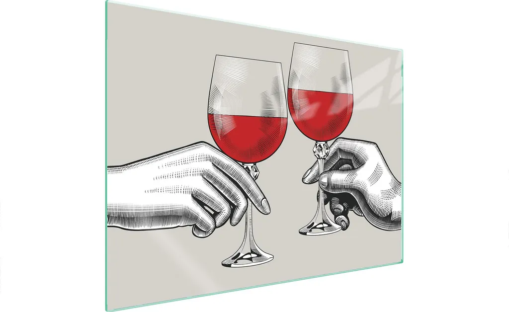 Coprifornelli in Vetro 70x52 Vino | Protezione Piano Cottura Elegante