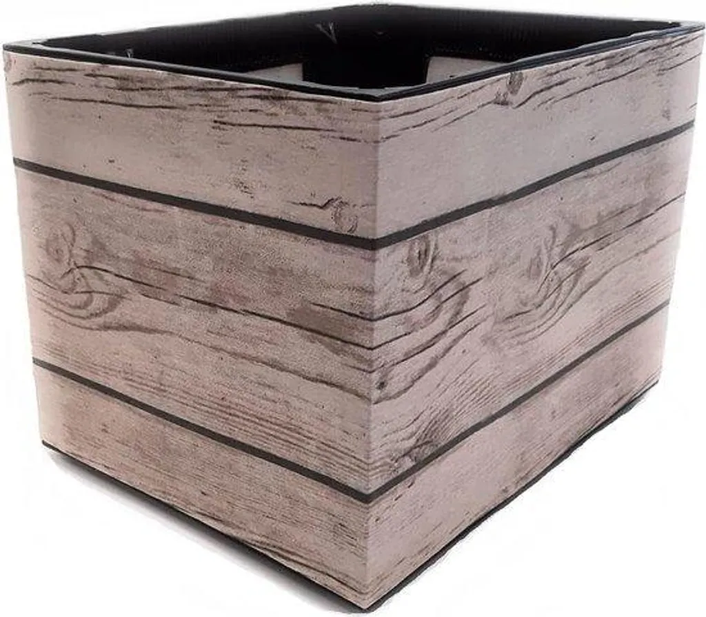 Housse de caisse de bière décorative aspect bois pour cadeaux - 6x