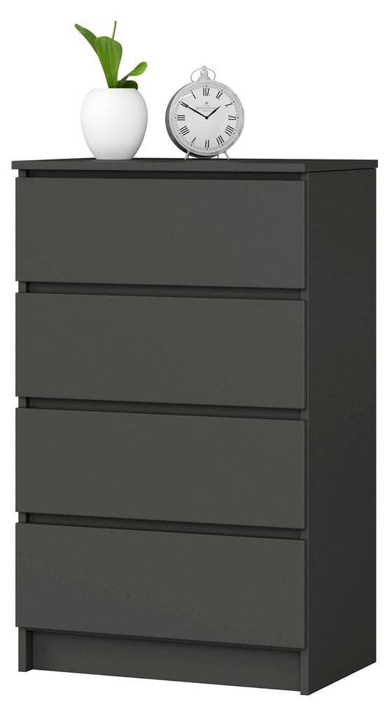 Schubladenkommode | Nachttisch | Kommodenschrank | Ideal für kleine Gegenstände | Rollcontainer | Laminatplatte | Langlebig | Elegantes Design | ...