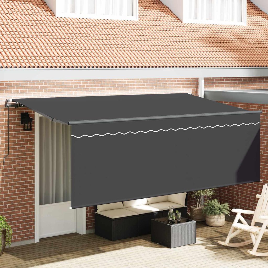 Maison Exclusive - Einziehbare Markise Anthrazit 400 x 200 cm