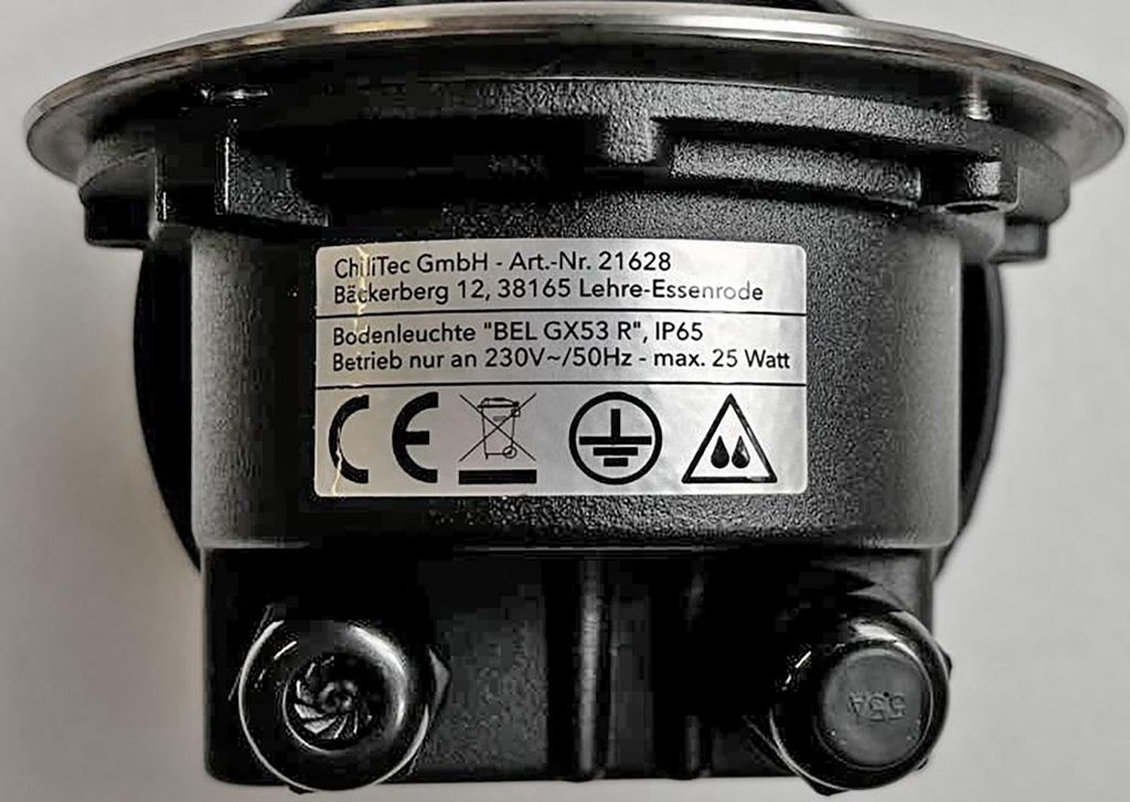 Lampa podłogowa wpuszczana zewnętrzna IP65 okrągła odporna Zdjęcie produktu 