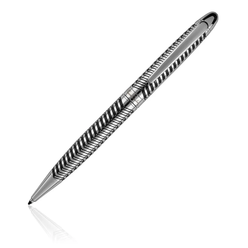 Stylo à Bille de Luxe Argenté ELODIE pour une Écriture Fluide et Pro