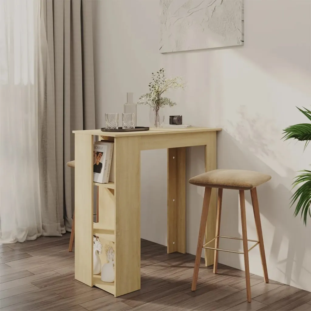 Angolo Bar vidaXL Rovere Sonoma 102x50 cm - Il tuo Breakfast Bar Ideal - 2