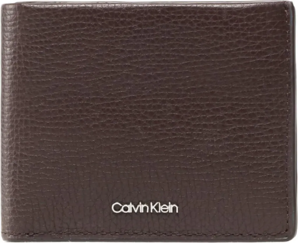 Portefeuille Bifold CK K50K509616 Design Ultra Plat avec Logo Gravé
