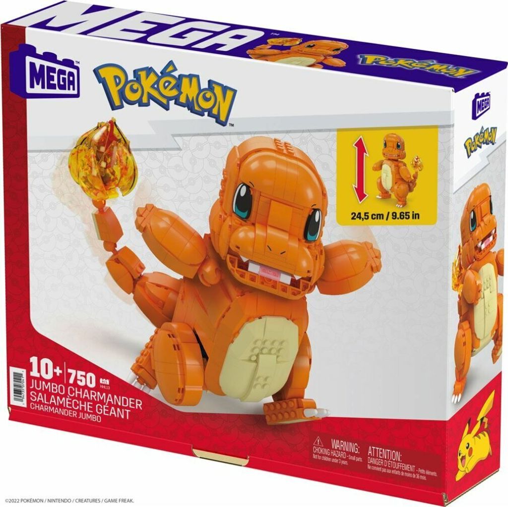 Mega Construx Pokémon Jumbo Glumanda Collector Figur Produktbild 