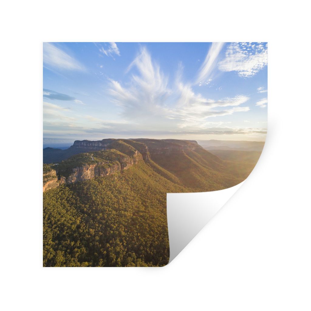 MuchoWow Wandtattoo Wandsticker Wandaufkleber Jamison Valley im australischen Blue Mountains National Park 80x80 cm Selbstklebend und Repositioni...