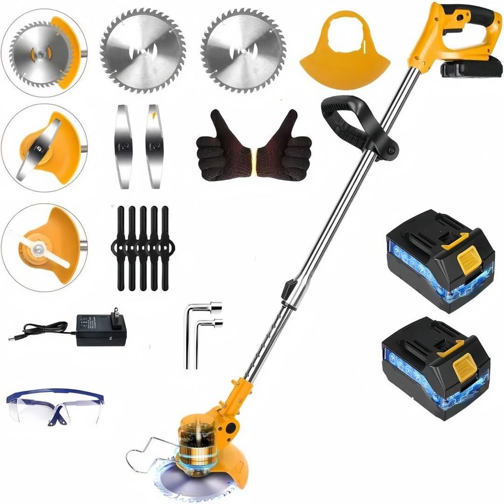 Akku-Rasentrimmer 21V mit 2 Akku und Ladegerät, 4-in-1 Produktbild 