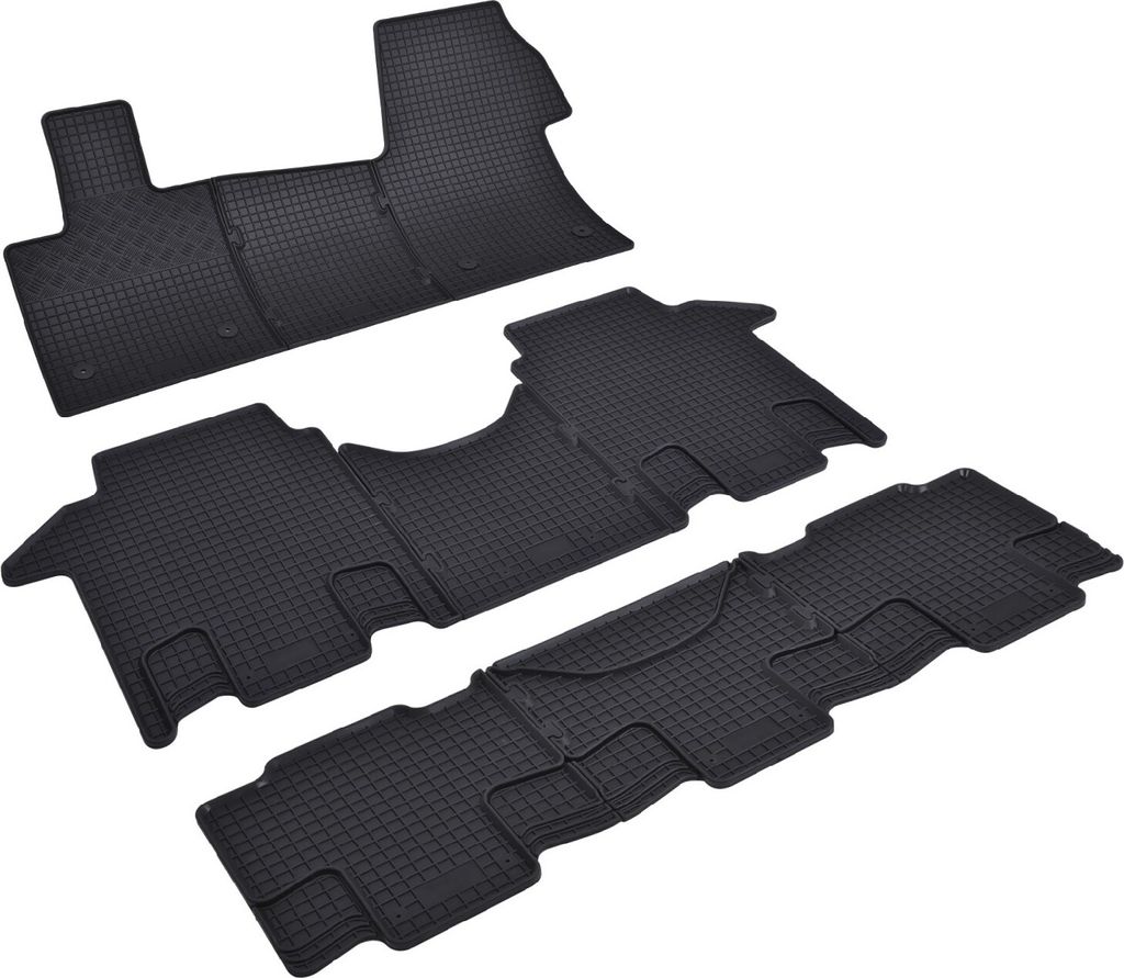 Z545471 Voll-Gummifußmatten passend für VW T7 Multivan eHybrid PHEV Plug-In-Hybrid ST Kleinbus 2021-