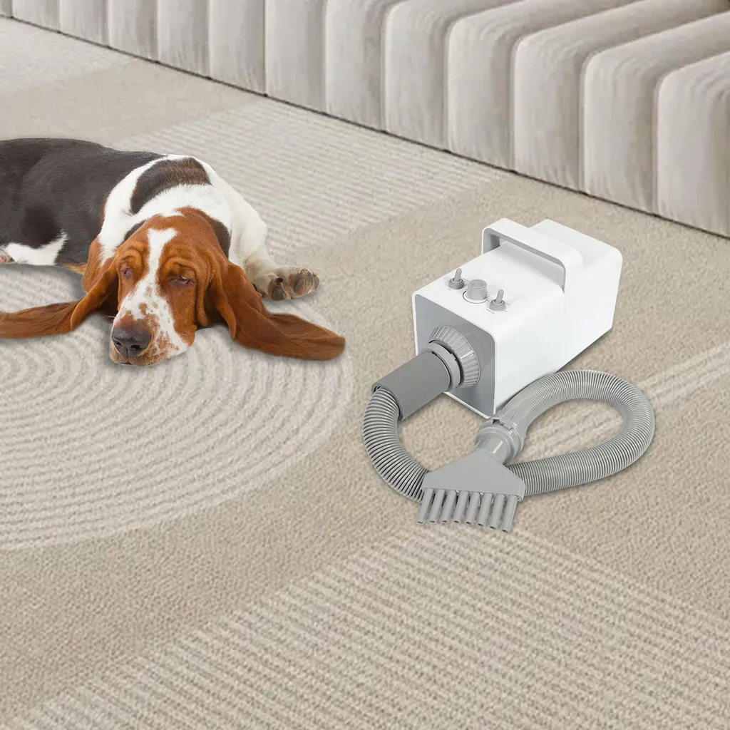 Sèche-cheveux Animaux Blanc 2800W - Multi-buses et souffle modulable - 2