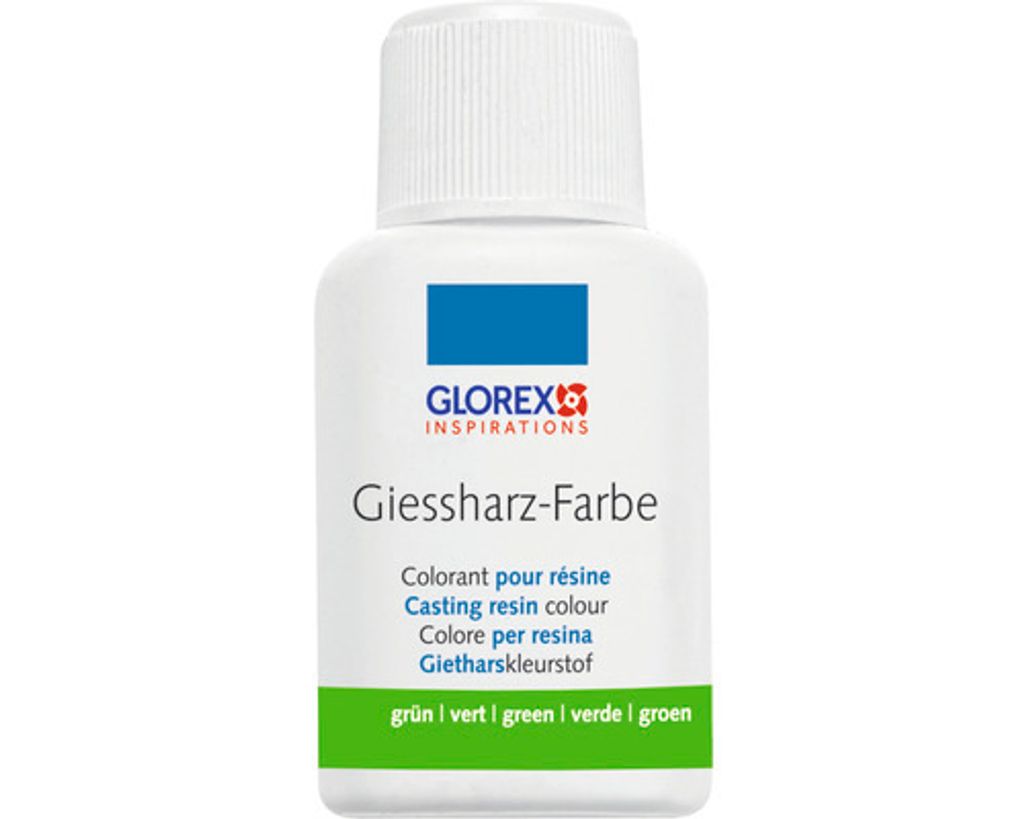 GLOREX Gießharzfarbe 20 ml Resin Pigment für Kunsthandwerk und DIY Projekte Grün