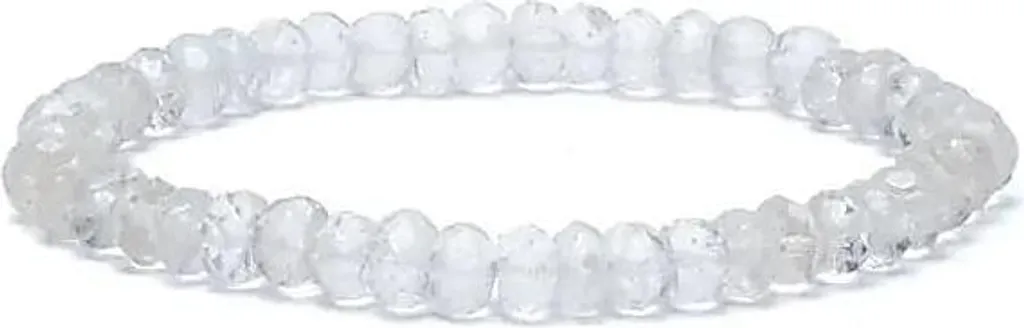 Bracelet Cristal de Roche Facette 0,6 cm pour Méditation et Litho AA