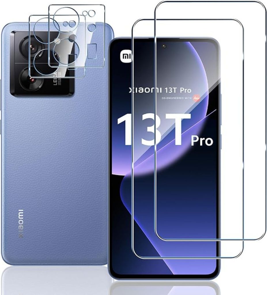 2X Schutzglas für Xiaomi 13T / 13T Pro 5G Panzerfolie Display Kamera Full 9H Schutz