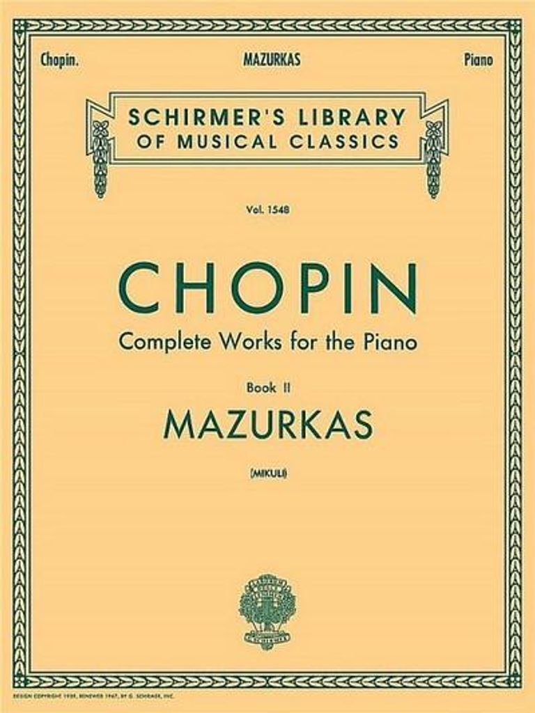 Mazurkas: Schirmer Library of Classics Volume 1548 Piano Solo