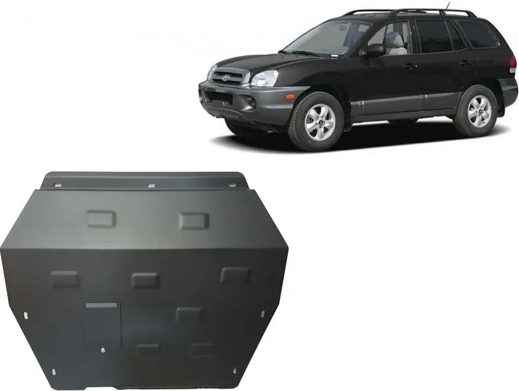 Carter de protection moteur Hyundai Santa Fe en acier anticorrosion