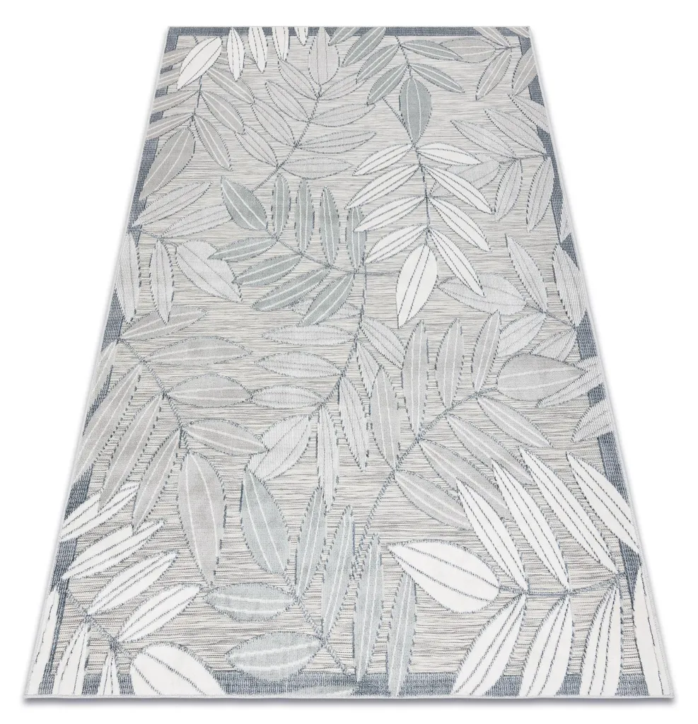 Tapis Extérieur Gris Anti-Dérapant pour Sol Abîmé Balcon 157x220 cm
