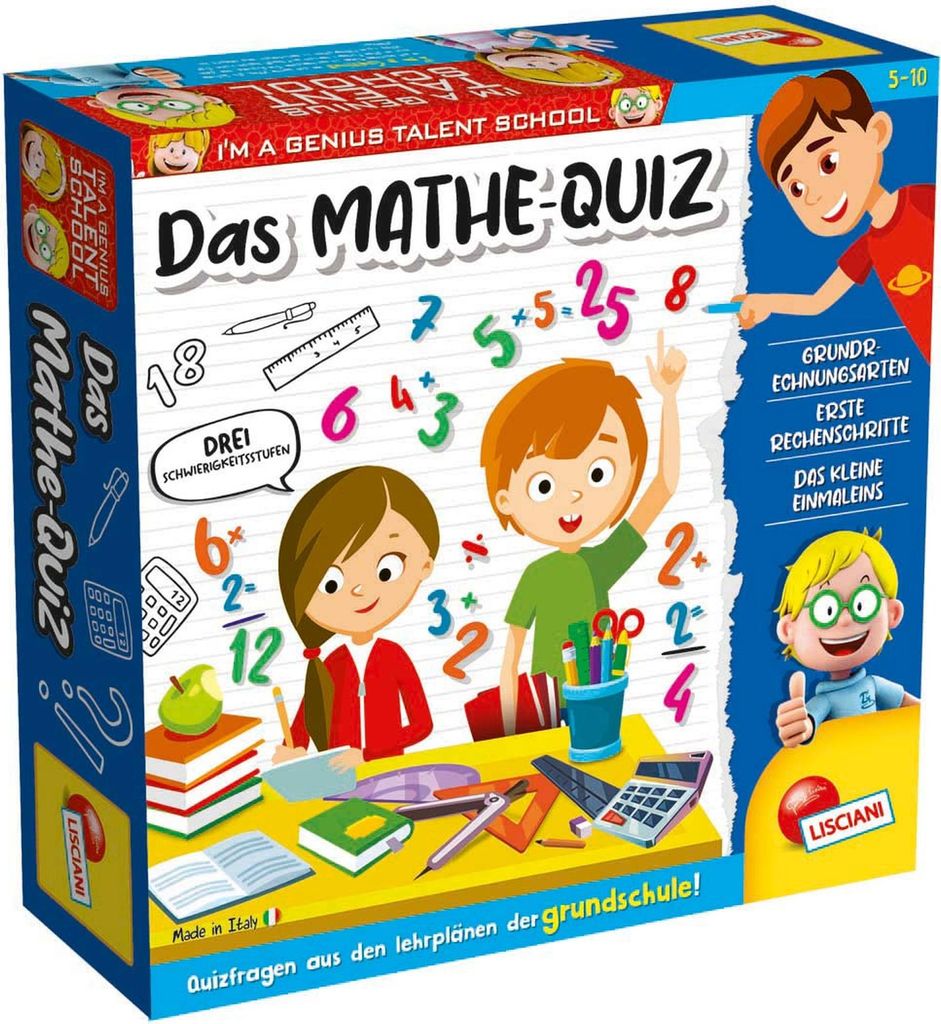 Lisciani DE66667 - Das Mathe-Quiz rechnen lernen Zahlen Produktbild 