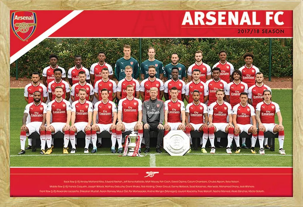 Offerta Poster Arsenal 17/18 + Cornice Shinsuke Faggio 61x91cm