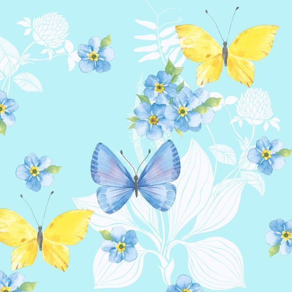 240 Duni Tissue-Servietten 33 x 33 cm Butterfly Dance 3-lagig
