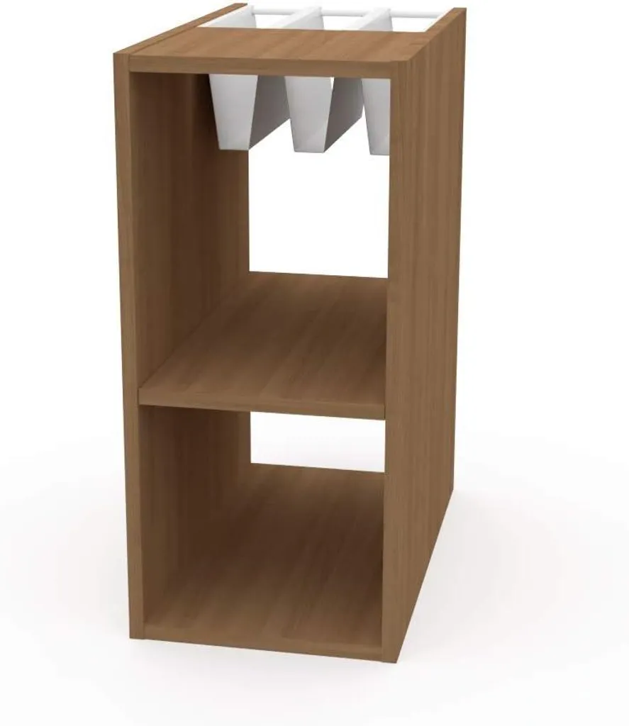 Étagère Fulda 60 cm - Solution Gain de Place pour Petits Espaces Blanc