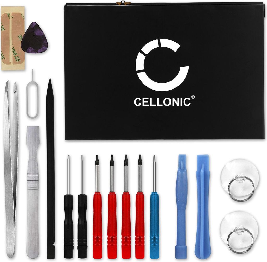 CELLONIC 1x Akku für Tablet Kompatibel mit Apple iPad Air - A1474, iPad 9.7" (6th Gen) - A1893, iPad 9.7" (5th Gen) - A1822, A1484 - (8820mAh, 3.7...