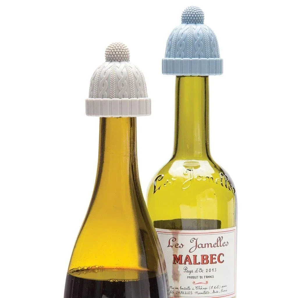 Duo de Bouchons à Vin en Silicone Souple - Étanchéité Totale et Durable